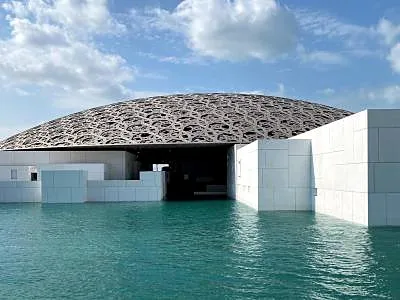 Louvre Abu Dhabi, an art museum in Abu Dhabi, United Arab Emirates