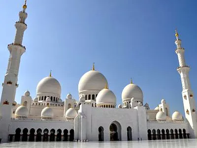 Sheikh Zayed Grand Mosque, a mosque in Abu Dhabi, United Arab Emirates