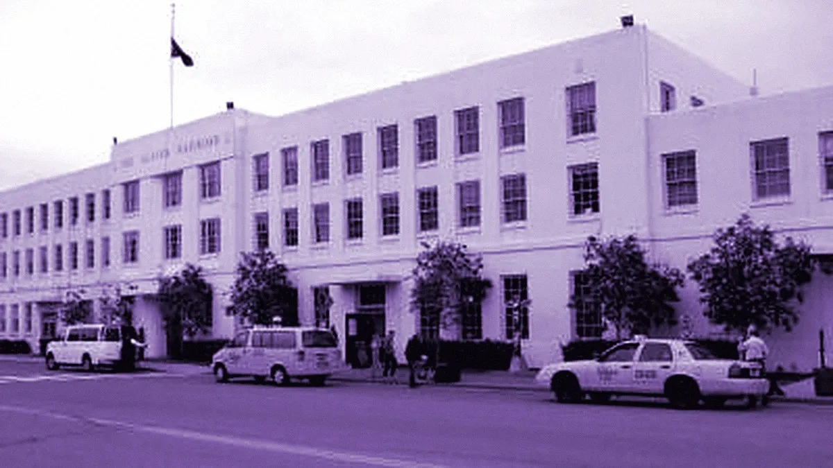 Anchorage, United States — panoramic view of Alaska Railroad Depot