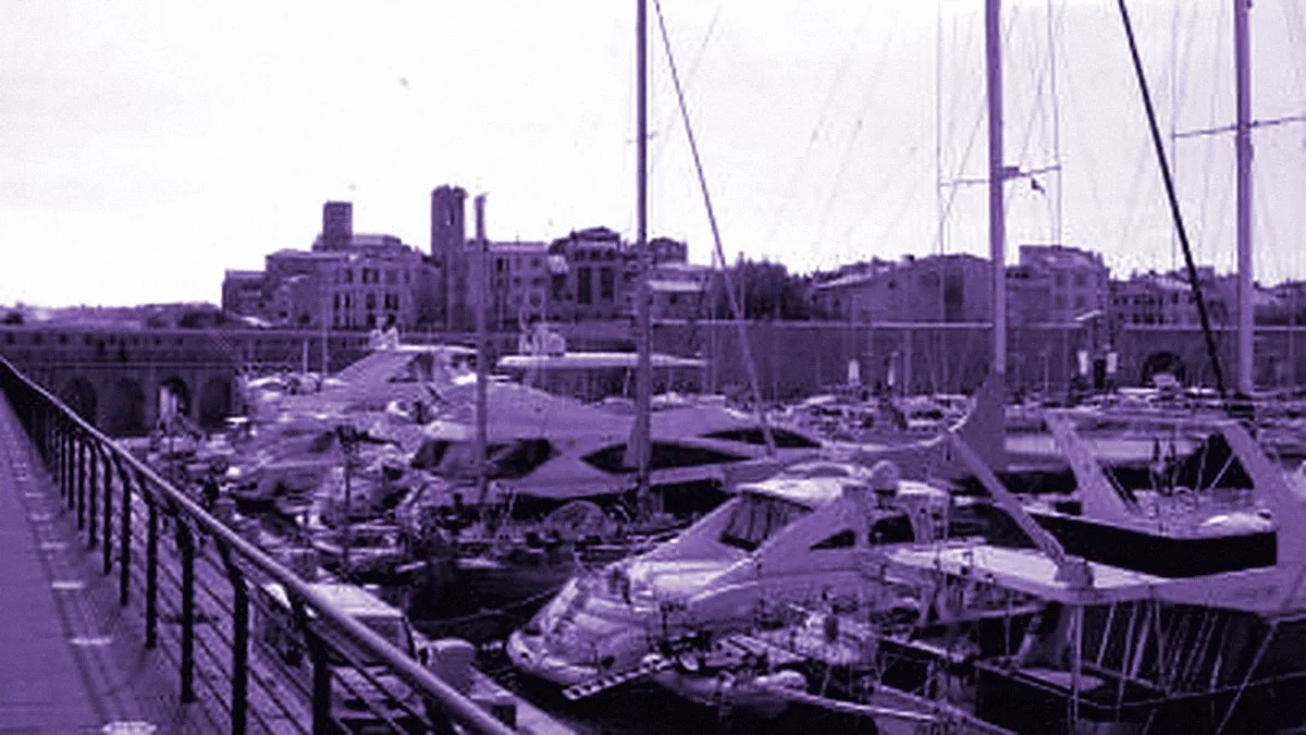 Antibes, France — panoramic view of Port Vauban