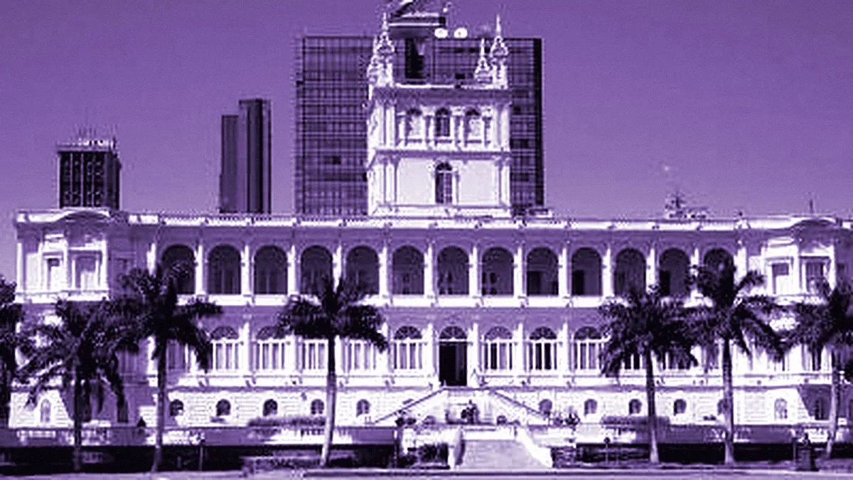 Asunción, Paraguay — panoramic view of Palace of the Lopez