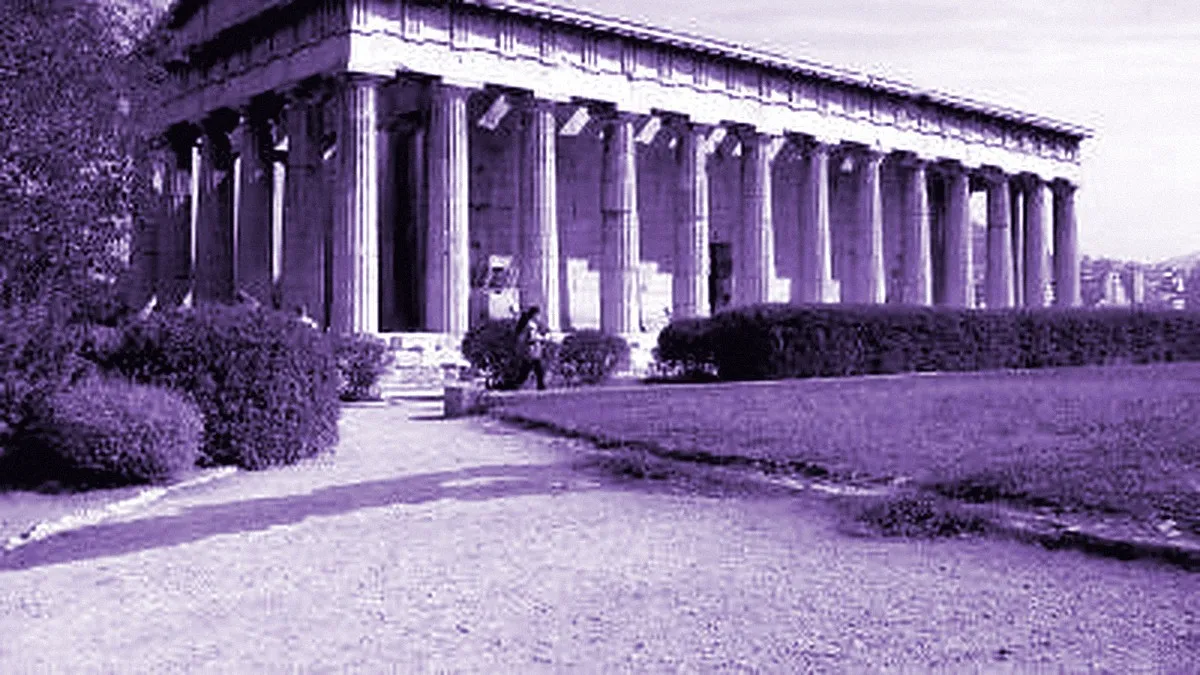 Athens, Greece — panoramic view of Temple of Hephaestus