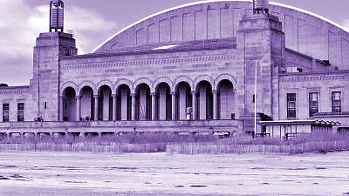 Atlantic City, United States — panoramic view of Boardwalk Hall