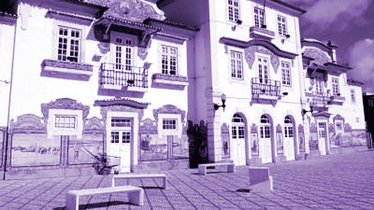 Aveiro, Portugal — panoramic view of Aveiro Railway Station