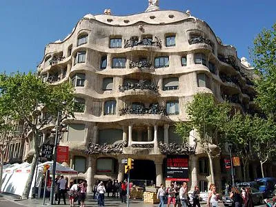 Casa Mila (Mila House), a historic house in Barcelona, Spain