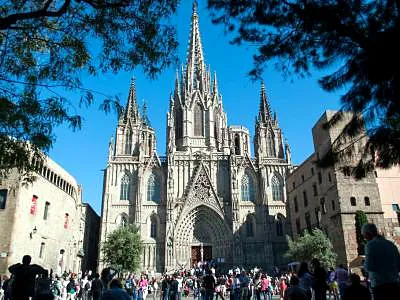 Catedral de Barcelona (Barcelona Cathedral), a cathedral in Barcelona, Spain
