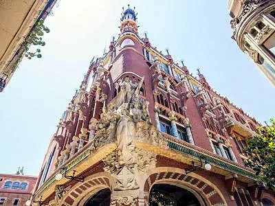 Palau de la Musica Catalana (Palace of Catalan Music), a palace in Barcelona, Spain