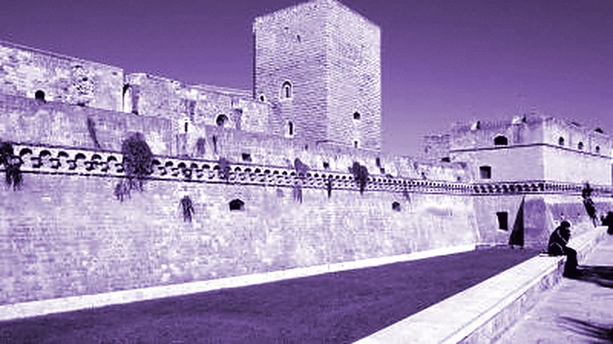 Bari, Italy — panoramic view of Swabian Castle