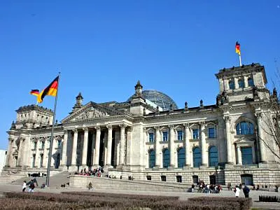 Reichstag (Parliament Building), a landmark in Berlin, Germany