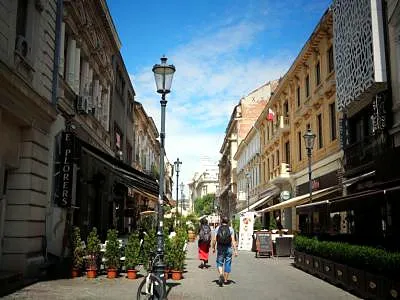 Lipscani Street, a street in Bucharest, Romania