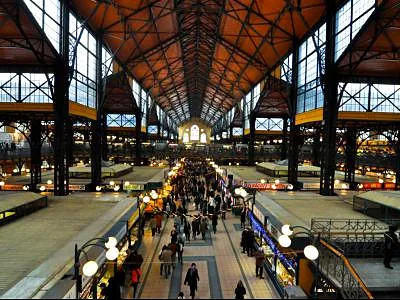 Central Market Hall (Nagyvasarcsarnok), a market in Budapest, Hungary