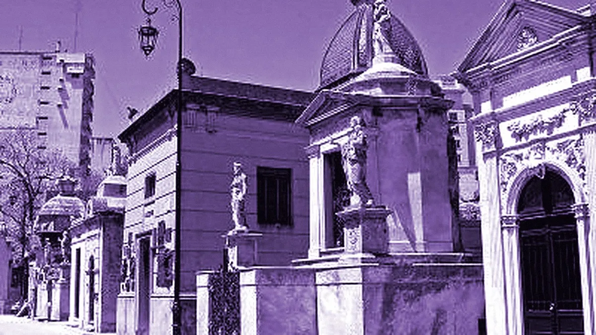 Buenos Aires, Argentina — panoramic view of Recoleta Cemetery