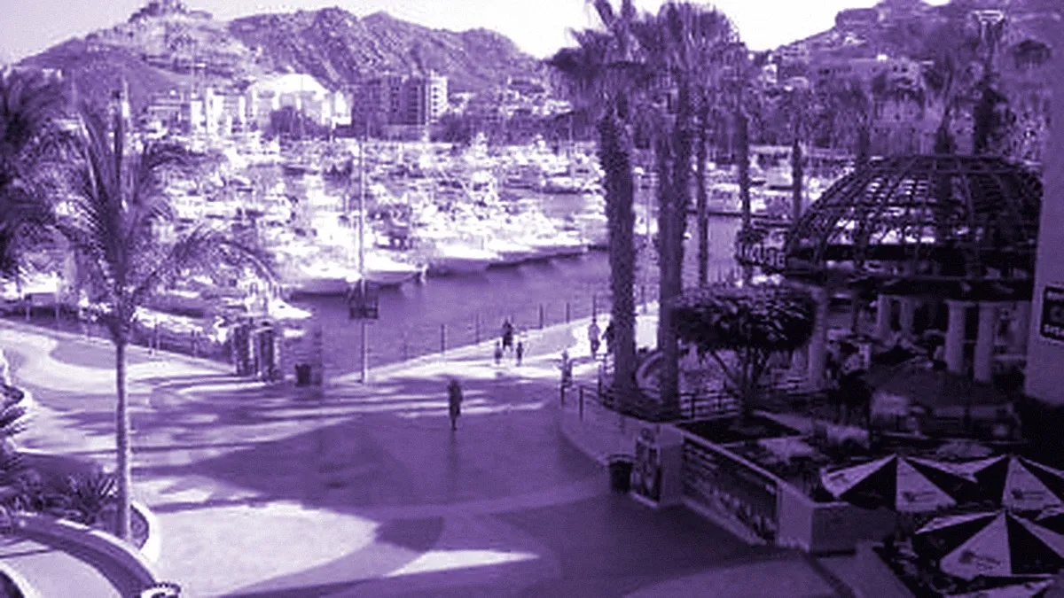 Cabo San Lucas, Mexico — panoramic view of Marina Cabo San Lucas