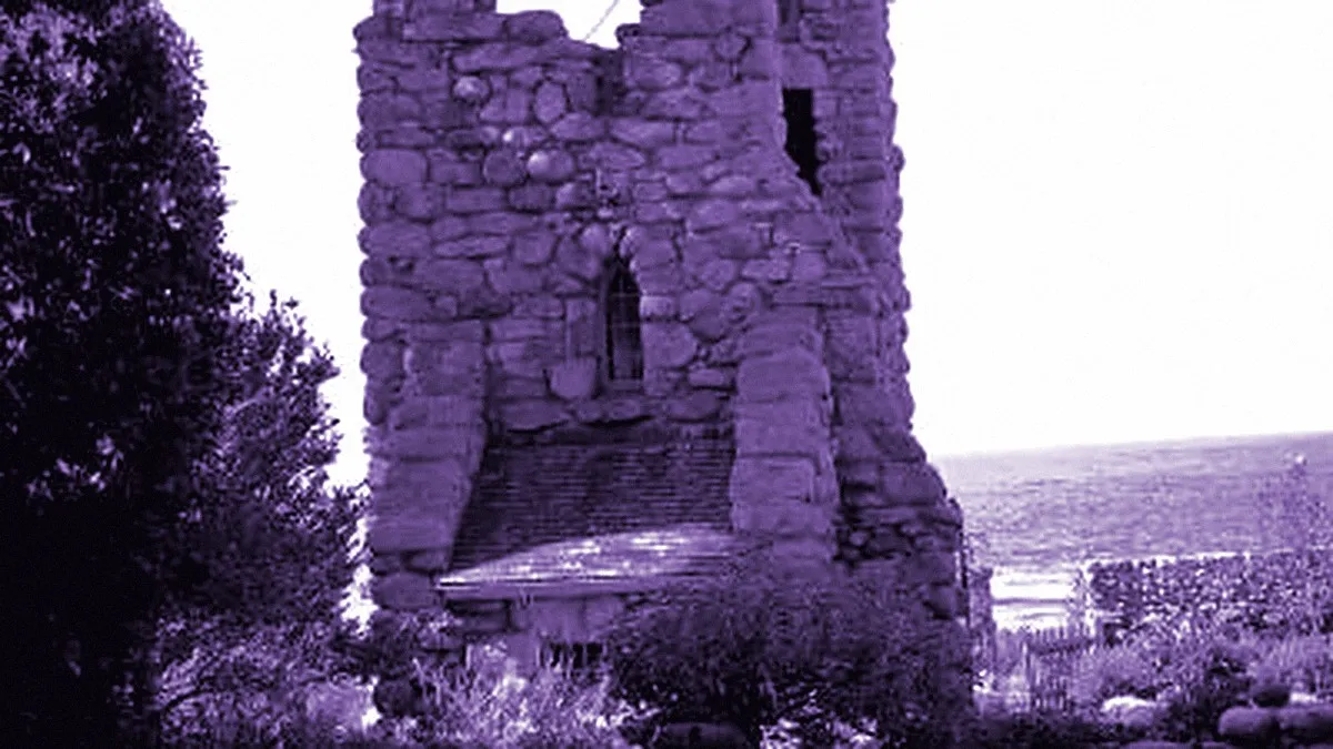 Carmel, United States — panoramic view of Tor House and Hawk Tower