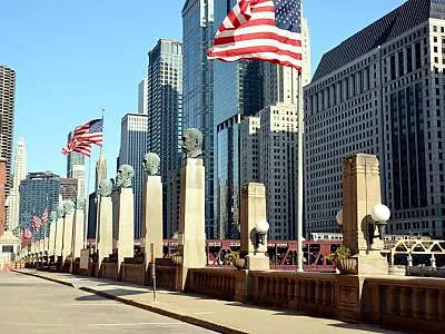 Magnificent Mile, a shopping destination in Chicago, United States