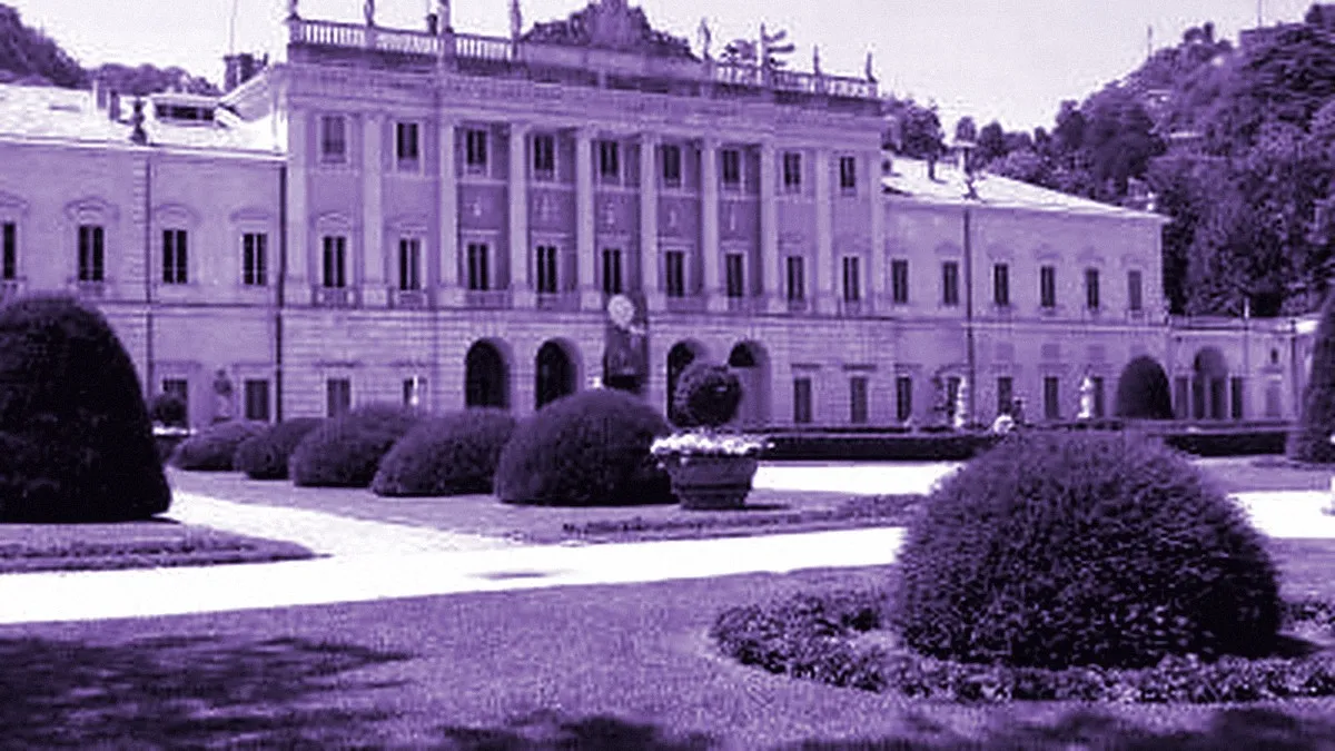 Como, Italy — panoramic view of Villa Olmo