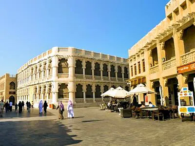 Souq Waqif (Standing Market), a market in Doha, Qatar