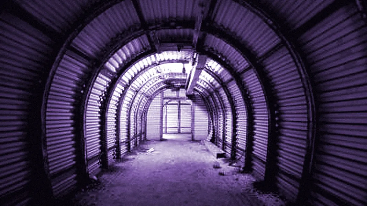 Dover, United Kingdom — panoramic view of Fan Bay Deep Shelter