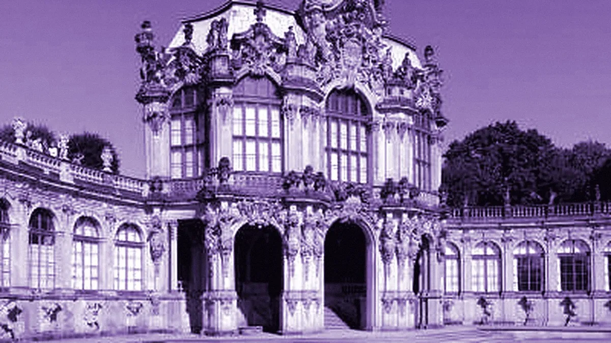 Dresden, Germany — panoramic view of Palatial Complex