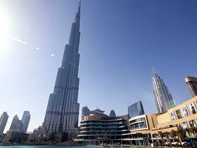 Burj Khalifa (Khalifa Tower), a tower in Dubai, United Arab Emirates