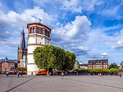 Burgplatz (Castle Square), a square in Düsseldorf, Germany