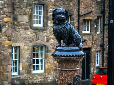 Greyfriars Bobby's Statue, a statue in Edinburgh, United Kingdom