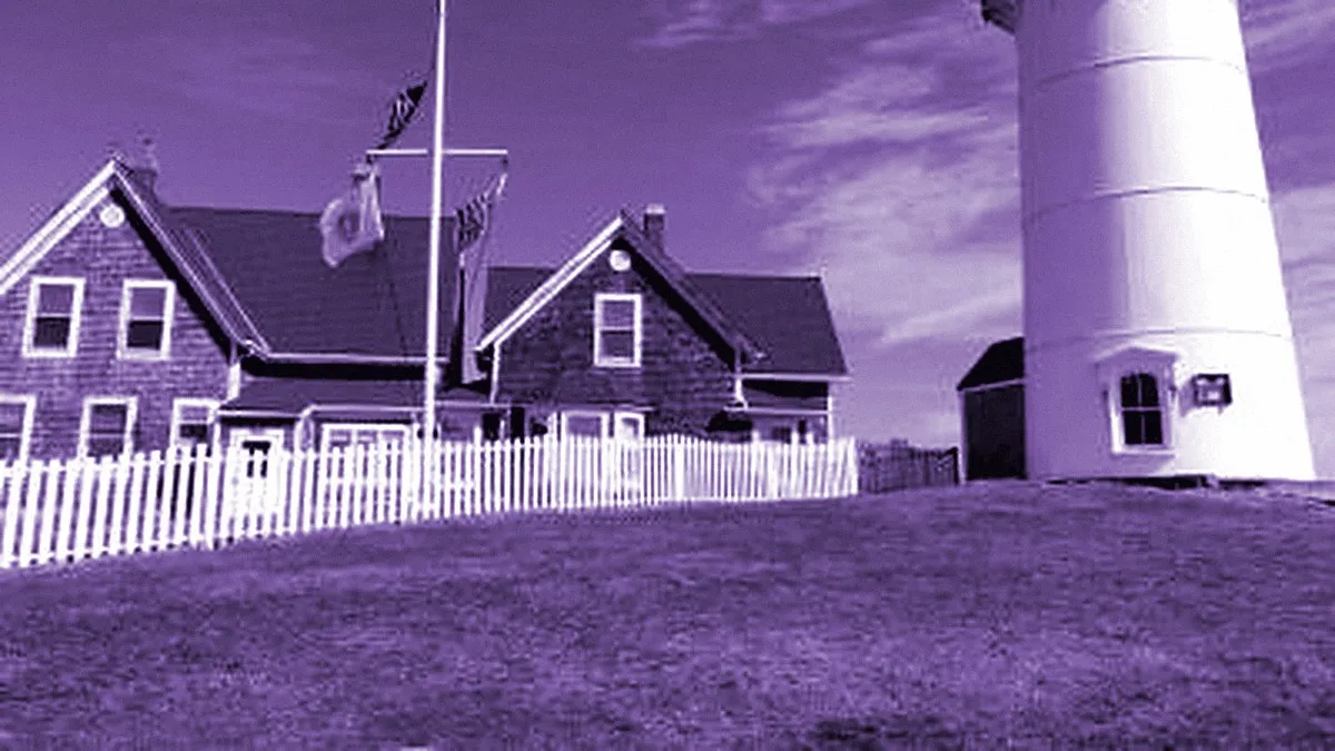 Falmouth, United States — panoramic view of Nobska Point Lighthouse
