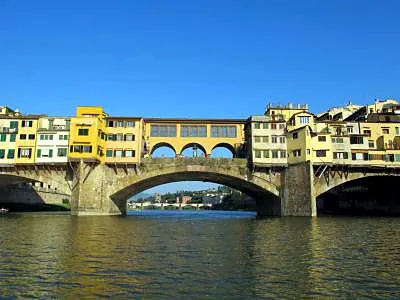 Ponte Vecchio (Old Bridge), a bridge in Florence, Italy