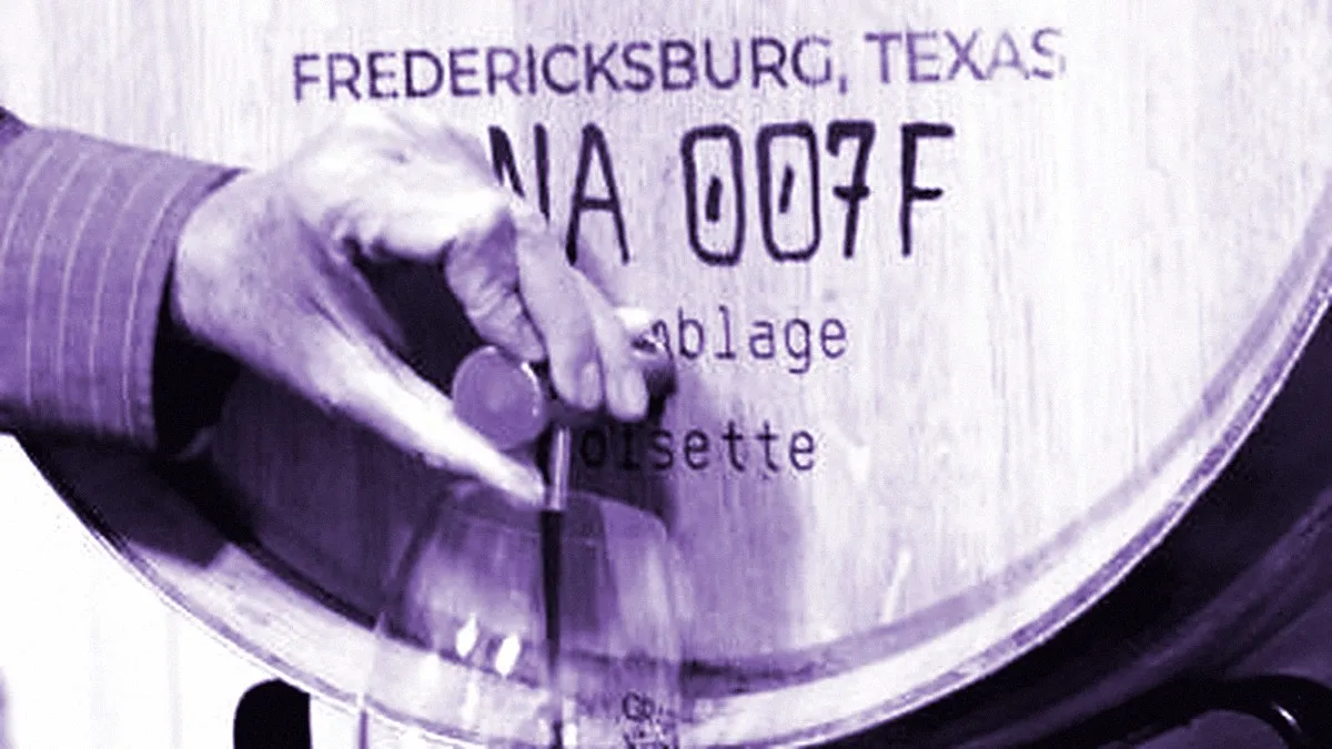 Fredericksburg, United States — panoramic view of Grape Creek Vineyards on Main