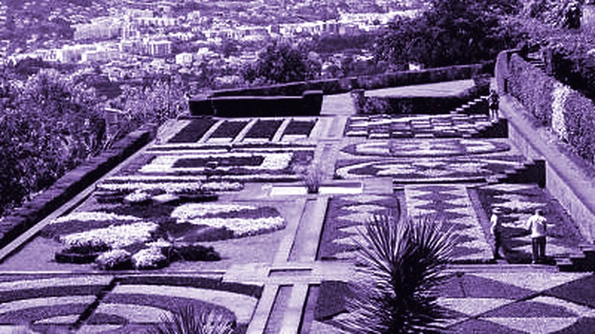 Funchal, Portugal — panoramic view of the Botanical Garden