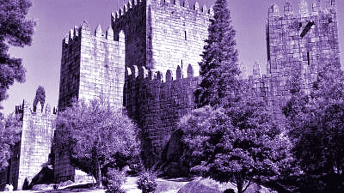 Guimarães, Portugal — panoramic view of Castle of Guimaraes