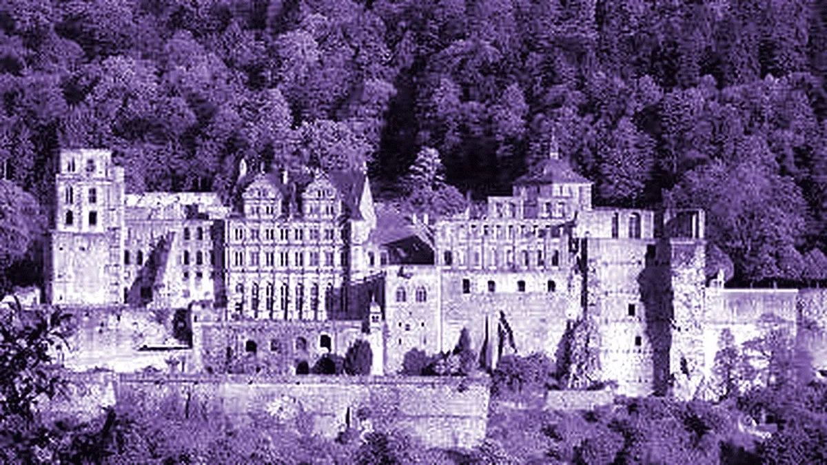 Heidelberg, Germany — panoramic view of Heidelberg Castle