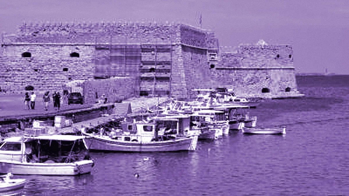 Heraklion, Greece — panoramic view of Koules Fortress