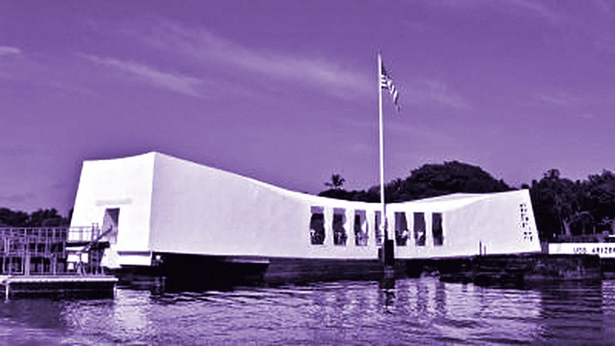 Honolulu, United States — panoramic view of Pearl Harbor National Memorial