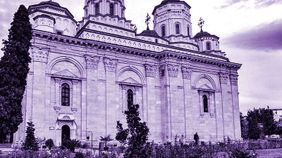 Iași, Romania — panoramic view of Golia Monastery