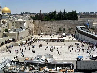 Western (Wailing) Wall, a monument in Jerusalem, Israel