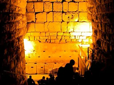 Western Wall Tunnel (Kotel), a landmark in Jerusalem, Israel