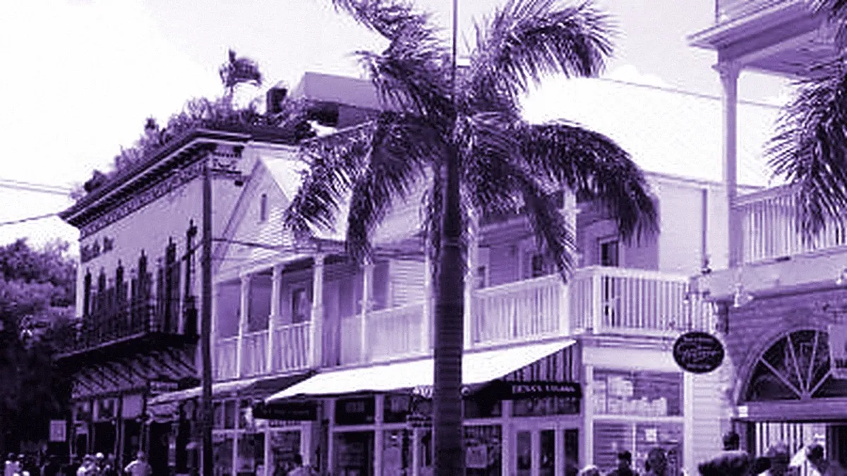 Key West, United States — panoramic view of Duval Street