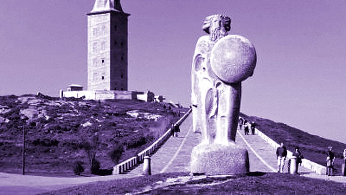La Coruña, Spain — panoramic view of Tower of Hercules