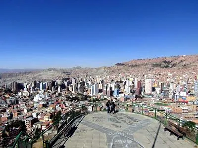 Mirador Killi Killi (Killi Killi Lookout), a landmark in La Paz, Bolivia