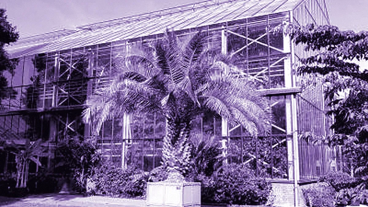 Leiden, Netherlands — panoramic view of the Botanical Garden