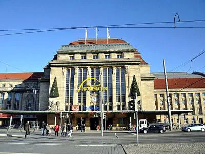 Hauptbahnhof (Central Railway Station), a railway station in Leipzig, Germany