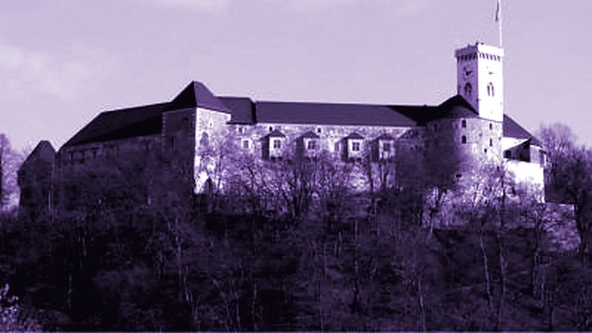 Ljubljana, Slovenia — panoramic view of Ljubljana Castle