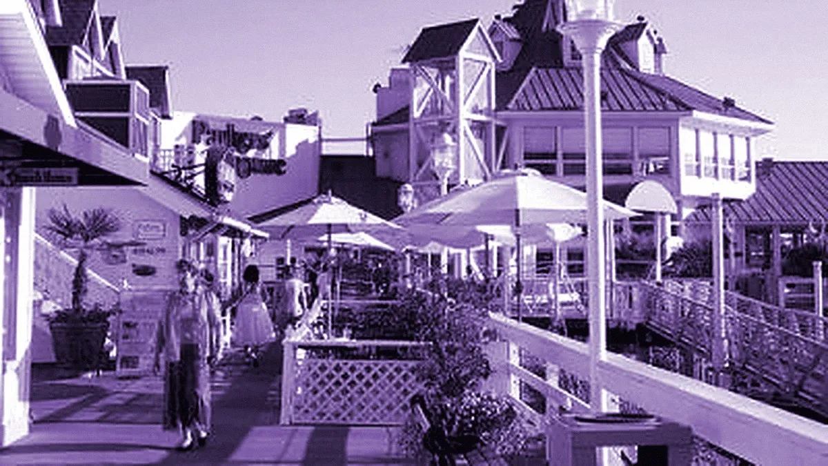 Long Beach, United States — panoramic view of Shoreline Village