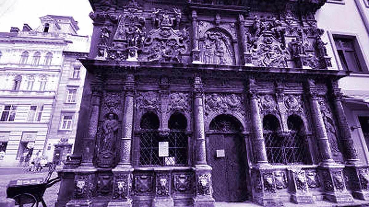Lviv, Ukraine — panoramic view of Boim Chapel