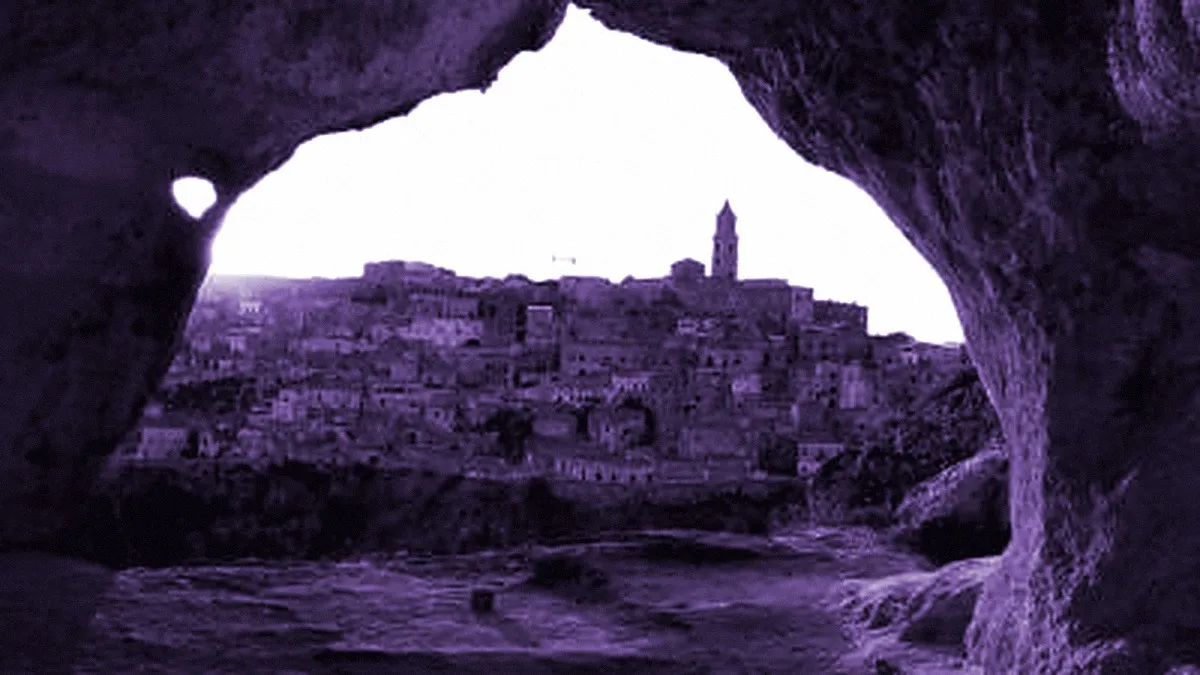 Matera, Italy — panoramic view of Noha House