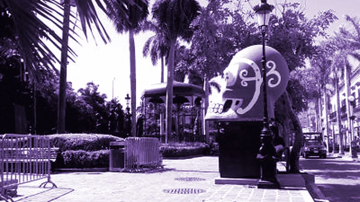Mazatlan, Mexico — panoramic view of Machado Square