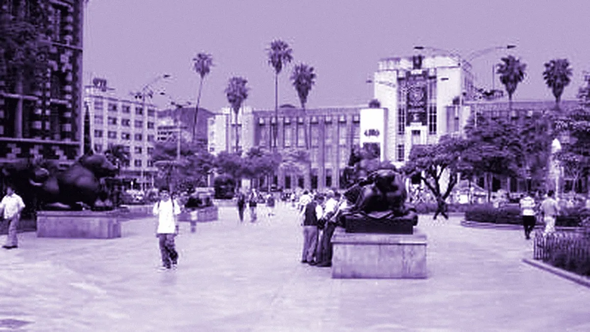 Medellín, Colombia — panoramic view of Botero Square