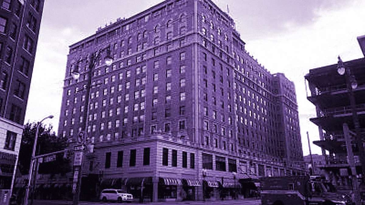 Memphis, United States — panoramic view of Peabody Hotel