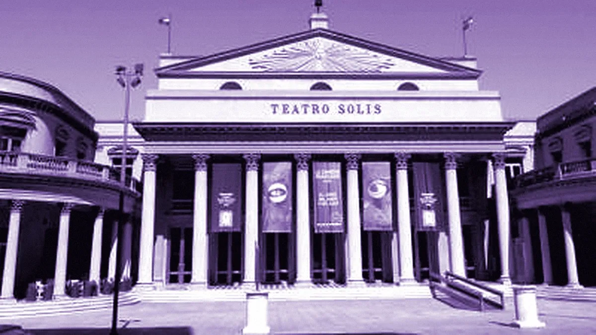 Montevideo, Uruguay — panoramic view of Solis Theatre